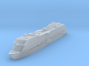 Miniature Enchanted Princess Ship - 12.5 cm in Clear Ultra Fine Detail Plastic
