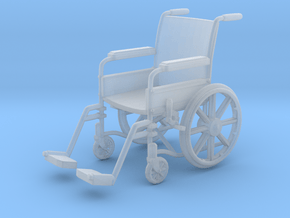 Wheelchair 01. 1:24 Scale in Clear Ultra Fine Detail Plastic