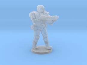 Super Soldier In Heavy Armor in Clear Ultra Fine Detail Plastic