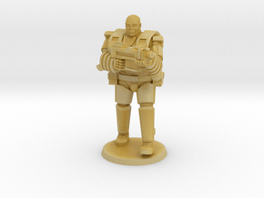 Super Soldier in Heavy Armor in Tan Fine Detail Plastic