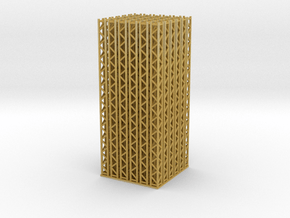 Square truss 01. HO Scale (1:87) in Tan Fine Detail Plastic