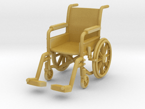 Wheelchair 01. 1:32 Scale in Tan Fine Detail Plastic