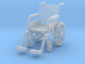 Wheelchair 01. 1:32 Scale in Clear Ultra Fine Detail Plastic