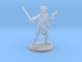 Redcoat Captain Jacobs in Clear Ultra Fine Detail Plastic