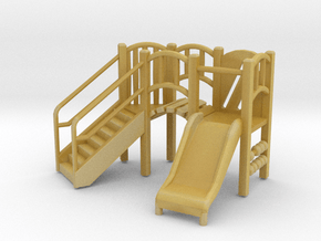 Playground Equipment 01. 1:48 Scale  in Tan Fine Detail Plastic