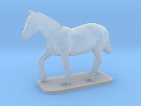 Heavy Horse in Clear Ultra Fine Detail Plastic