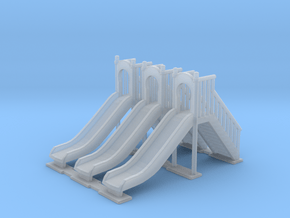 Playground slide 01. HO Scale (1:87) in Clear Ultra Fine Detail Plastic