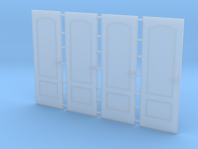 Doors 01. O Scale (1:48) in Clear Ultra Fine Detail Plastic