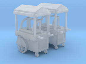 Food Cart 01. 1:120 scale  in Clear Ultra Fine Detail Plastic