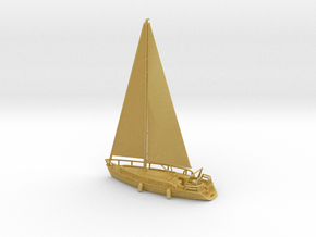 SailBoat_Ver02_Scale_N_Rev01 in Tan Fine Detail Plastic