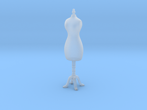 Female mannequin 01. 1:24 Scale in Clear Ultra Fine Detail Plastic