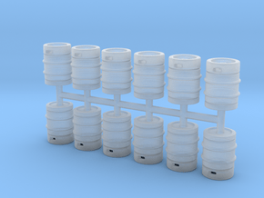 Beer Barrel 01. 1:43 Scale  in Clear Ultra Fine Detail Plastic