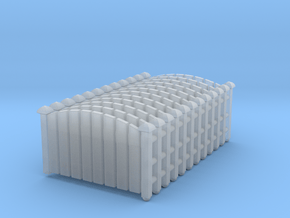 Fence 02. Z Scale (1:220) in Clear Ultra Fine Detail Plastic