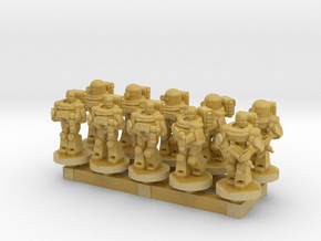 Space Army 10mm Set 1 in Tan Fine Detail Plastic