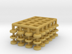 50's soda fountain bar stool 01. 1:144 Scale  in Tan Fine Detail Plastic