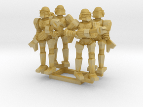 Minion Bots Posed Four in Tan Fine Detail Plastic
