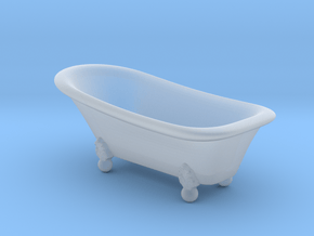 Classic bathtube 01. 1:24 Scale  in Clear Ultra Fine Detail Plastic