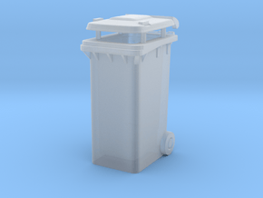 Trash bin Ver03. 1:24 Scale  in Clear Ultra Fine Detail Plastic