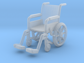 Wheelchair 01. 1:72 Scale in Clear Ultra Fine Detail Plastic
