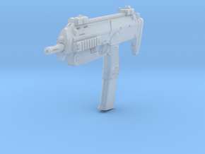 1/16th MP7 Retracted in Clear Ultra Fine Detail Plastic