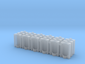 Urinal 02.HO Scale (1:87) in Clear Ultra Fine Detail Plastic