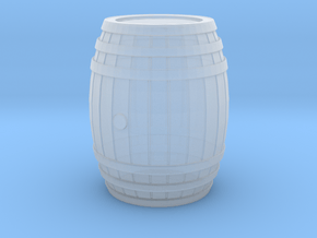 Wooden Barrel 01. 1:24 Scale  in Clear Ultra Fine Detail Plastic