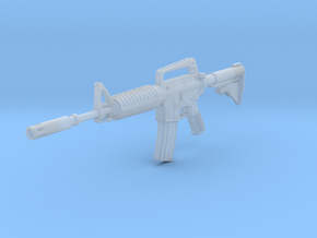 1/12th XM177E2gun in Clear Ultra Fine Detail Plastic