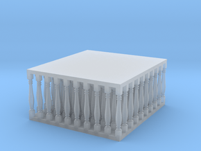 Baluster 02. HO Scale  (1:87) in Clear Ultra Fine Detail Plastic
