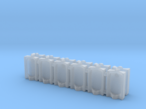 Urinal 02.N Scale (1:150) in Clear Ultra Fine Detail Plastic