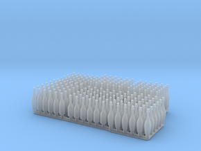 Bottles Ver01 .1:24_ Scale in Clear Ultra Fine Detail Plastic