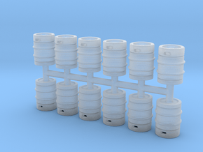 Beer Barrel 01. 1:50 Scale  in Clear Ultra Fine Detail Plastic