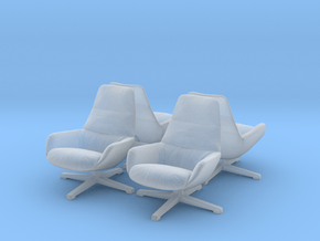 Chair 08. 1:48 Scale in Clear Ultra Fine Detail Plastic