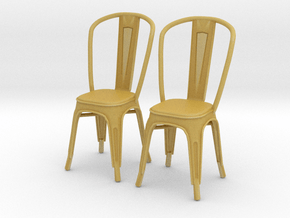 Chair 09. 1:24 Scale in Tan Fine Detail Plastic