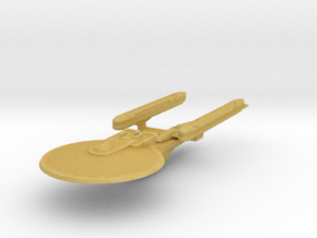USS Excelsior (re-sized) in Tan Fine Detail Plastic