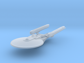 USS Excelsior (re-sized) in Clear Ultra Fine Detail Plastic