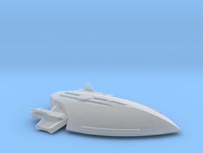 Federation attack ship in Clear Ultra Fine Detail Plastic