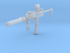 1/12th  MP7tactical4 in Clear Ultra Fine Detail Plastic