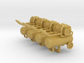 Air Compressor 01. 1:48 Scale (O) in Tan Fine Detail Plastic