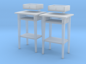 Side Table 01.1:24 Scale in Clear Ultra Fine Detail Plastic