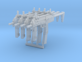 4x 1/24th MP7basic in Clear Ultra Fine Detail Plastic