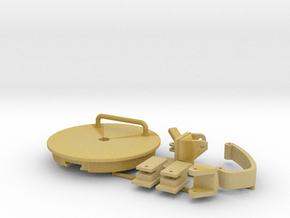 1/10th Panther Turret Rear Hatch in Tan Fine Detail Plastic