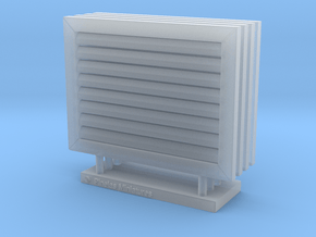 Vent Cover 01. 1:12 Scale in Clear Ultra Fine Detail Plastic