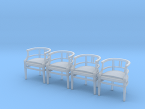 Chair 15. 1:35 Scale  in Clear Ultra Fine Detail Plastic
