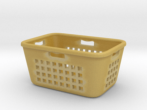 Laundry Basket 01. 1:12 Scale in Tan Fine Detail Plastic