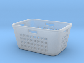 Laundry Basket 01. 1:12 Scale in Clear Ultra Fine Detail Plastic