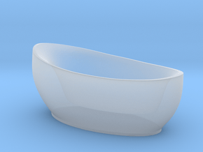 Moderm Bathtube 02. 1:35 Scale  in Clear Ultra Fine Detail Plastic