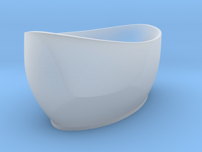 Moderm Bathtube 02. 1:48 Scale  in Clear Ultra Fine Detail Plastic