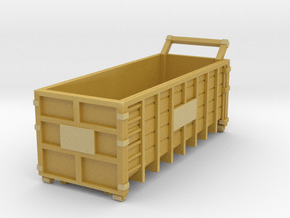 Steel Waste Container 01. 1:72 Scale  in Tan Fine Detail Plastic
