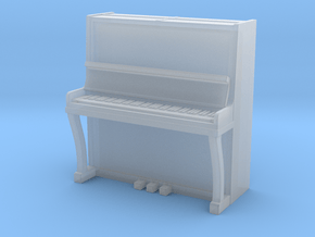 Piano 01. 1:56 Scale (28mm) in Clear Ultra Fine Detail Plastic