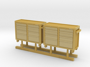 Rolling Tool Cabinet 01. 1:48 Scale  in Tan Fine Detail Plastic